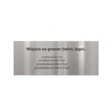 Tabliczka stalowa z dowolnym grawerem - wym. 200x80x2mm - TAB100