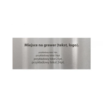 Tabliczka stalowa z dowolnym grawerem - wym. 200x80x2mm - TAB100