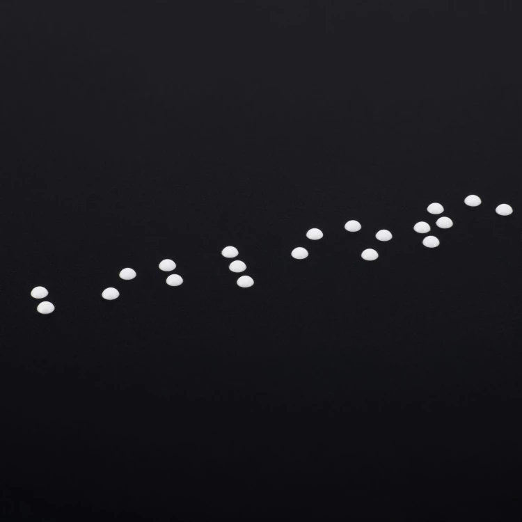 Tabliczka sześciokątna z pismem Braille'a - czarny matowy akryl - wym. 120x103mm - TAB594