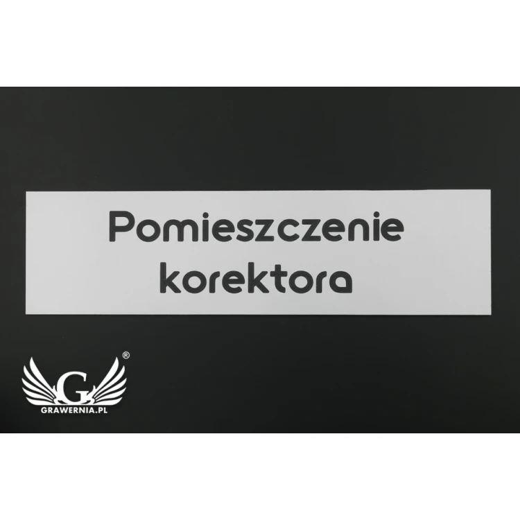 Tabliczka z dibondu grawerowana CNC - DIBOND MAT 3mm wymiary: 300x80mm - TAB097