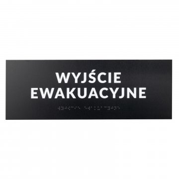 Tabliczka z dowolnym tekstem i pismem Braille'a - wym. 295x105mm - PCW twarde - TAB531