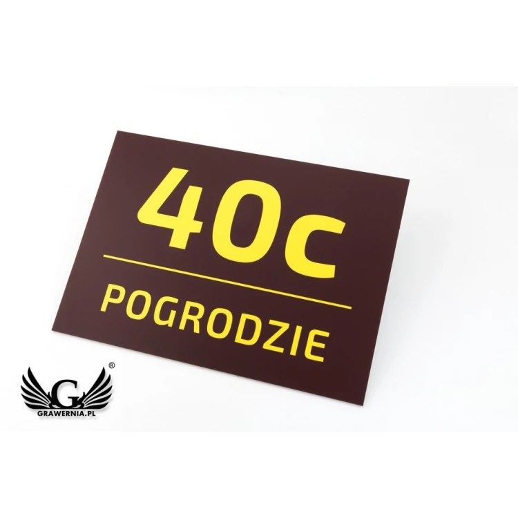 Tabliczka z numerem domu - wym. 295x210mm - PVC - kolorowy druk UV - TAB073
