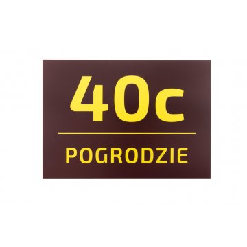 Tabliczka z numerem domu - wym. 295x210mm - PVC - kolorowy druk UV - TAB073