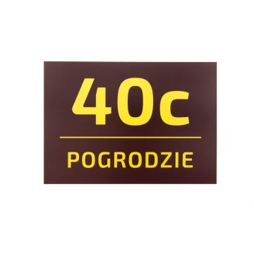 Tabliczka z numerem domu - wym. 295x210mm - PVC - kolorowy druk UV - TAB073