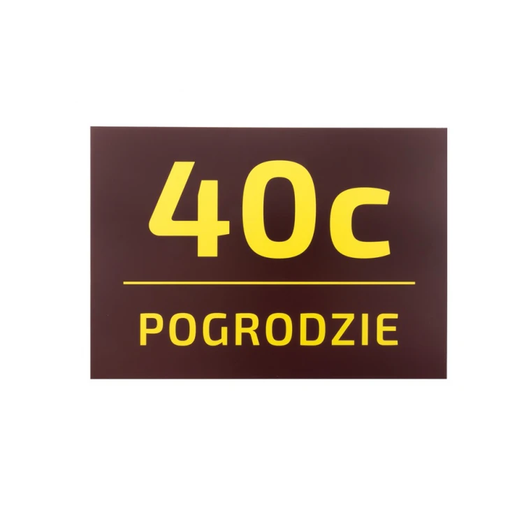 Tabliczka z numerem domu - wym. 295x210mm - PVC - kolorowy druk UV - TAB073
