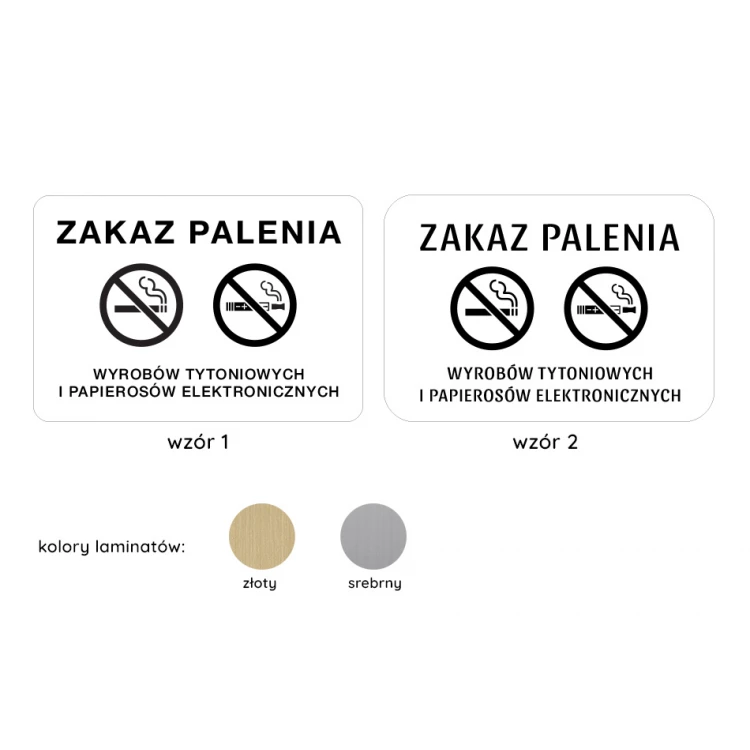 Tabliczka zakaz palenia papierosów - wym. 16x11cm - Z009