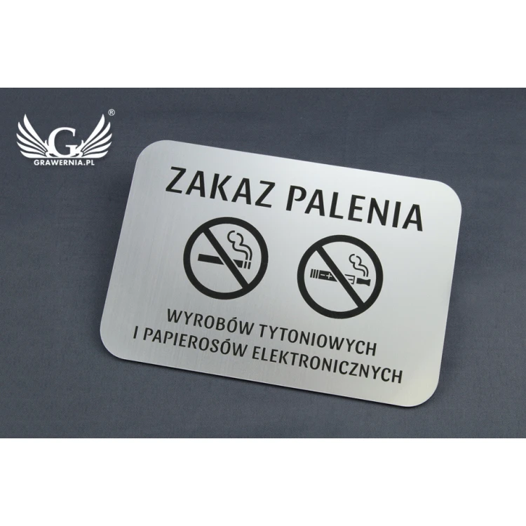 Tabliczka zakaz palenia papierosów - wym. 16x11cm - Z009