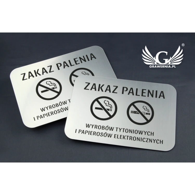 Tabliczka zakaz palenia papierosów - wym. 16x11cm - Z009