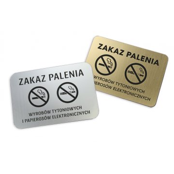 Tabliczka zakaz palenia papierosów - wym. 16x11cm - Z009