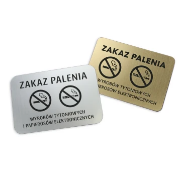 Tabliczka zakaz palenia papierosów - wym. 16x11cm - Z009