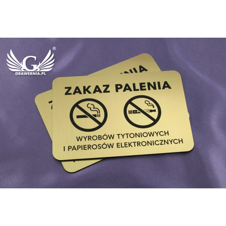 Tabliczka zakaz palenia papierosów - wym. 16x11cm - Z009