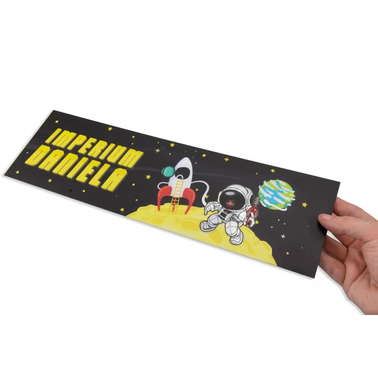 Tabliczka ze zdjęciem na drzwi pokoju dziecka - Astronauta - wym. 400x120mm - tworzywo hips - NAP035