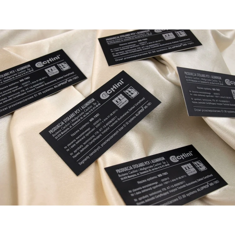 Tabliczka znamionowa - czarne aluminium anodowane 100x50mm