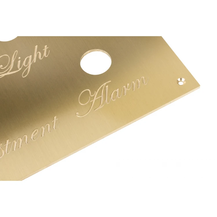 Tabliczka znamionowa do maszyn i urządzeń z mosiądzu - wym.162x82mm - TZN047