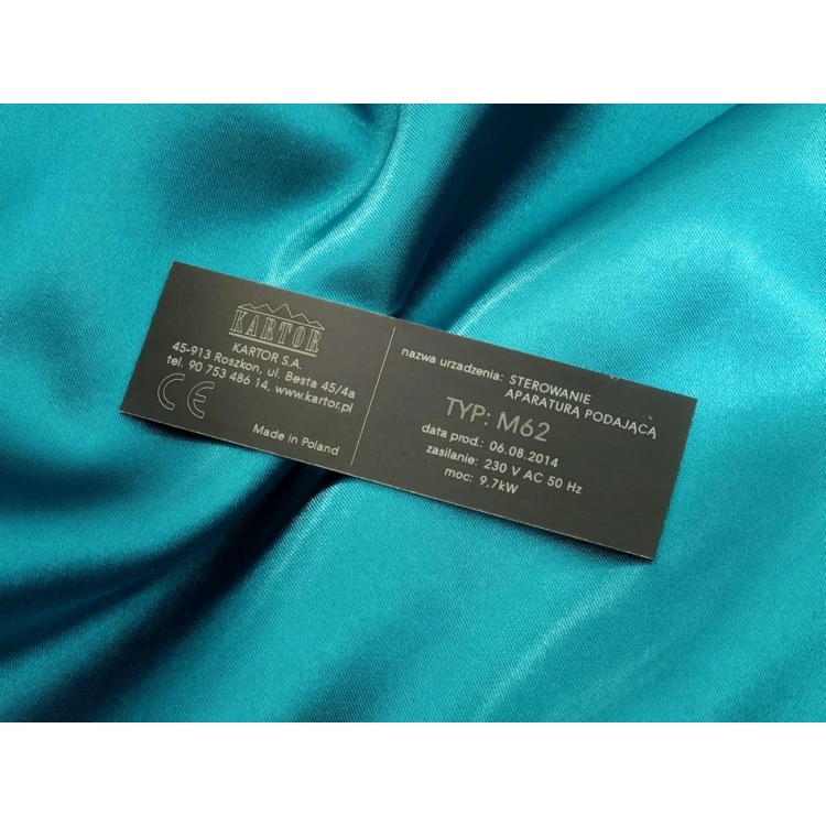 Tabliczki znamionowe z aluminium anodowanego - wymiar: 100x30mm