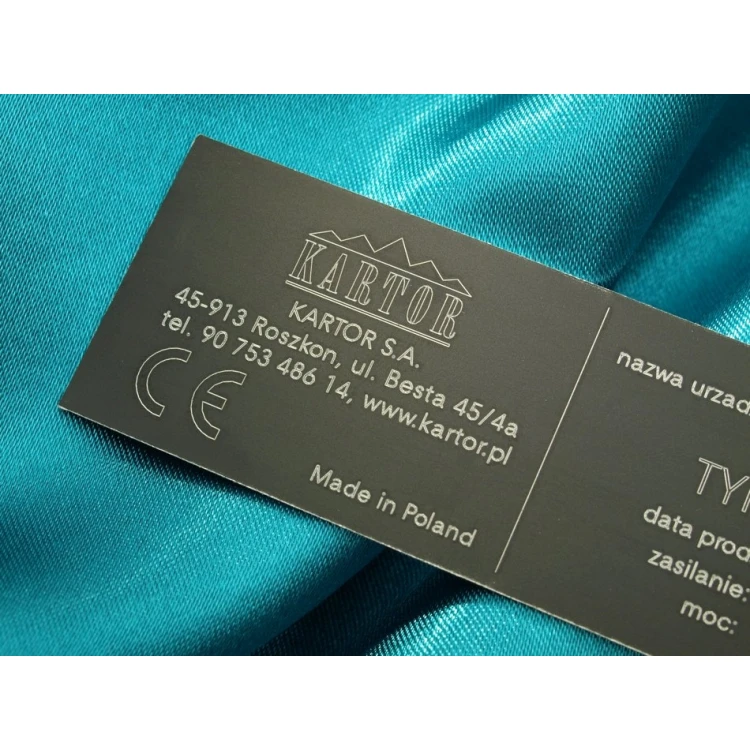 Tabliczki znamionowe z aluminium anodowanego - wymiar: 100x30mm