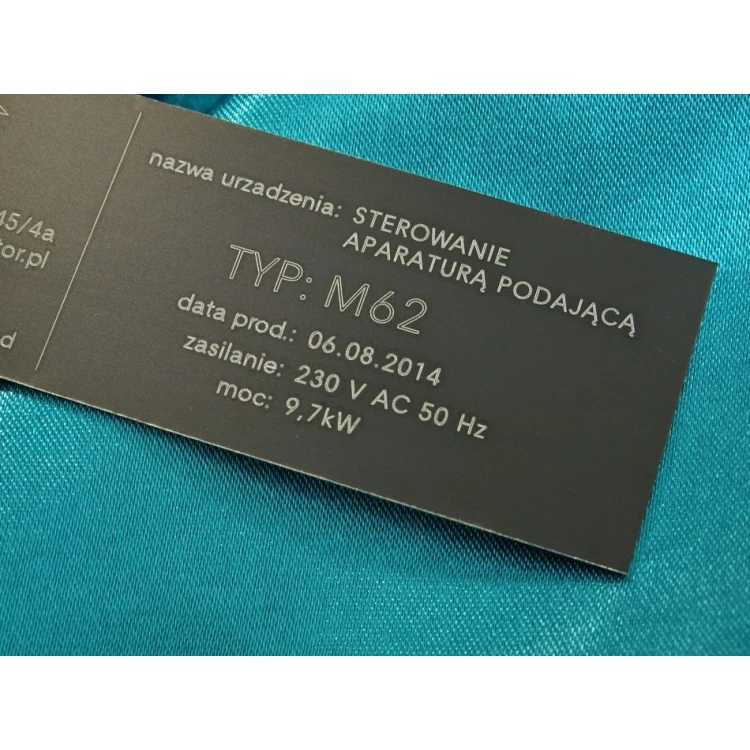 Tabliczki znamionowe z aluminium anodowanego - wymiar: 100x30mm