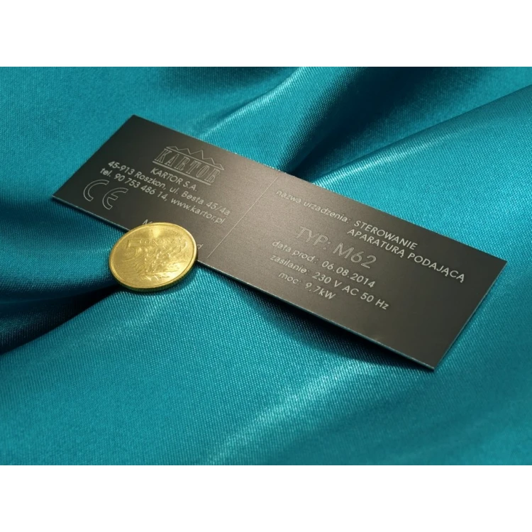 Tabliczki znamionowe z aluminium anodowanego - wymiar: 100x30mm