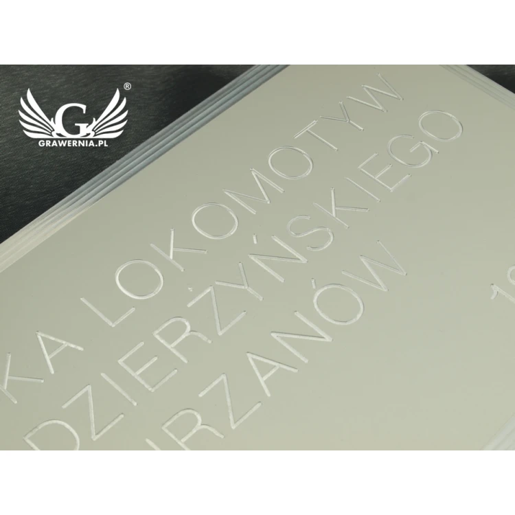 Tabliczka znamionowa z aluminium anodowanego - grawer CNC 001 - wymiar: 165x300mm