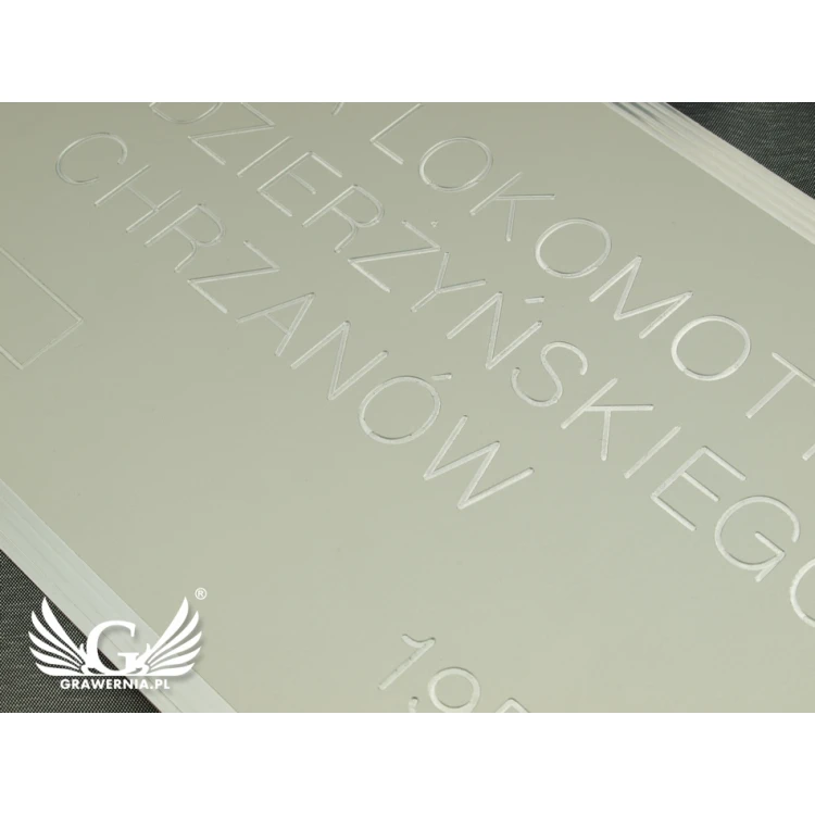 Tabliczka znamionowa z aluminium anodowanego - grawer CNC 001 - wymiar: 165x300mm