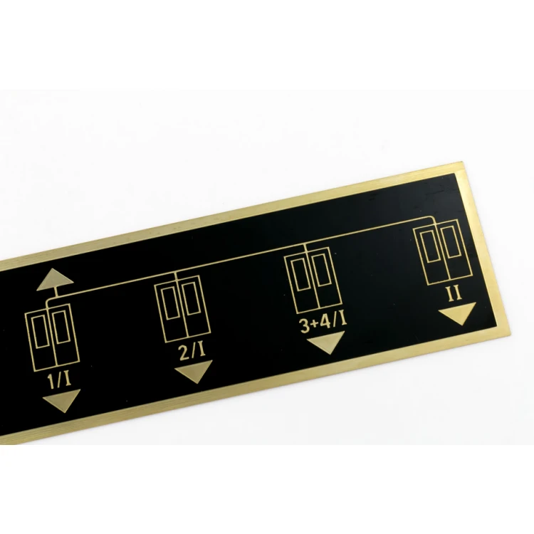Tabliczka znamionowa z mosiądzu powlekanego grawer CNC - wymiary: 287x57mm - TZN045