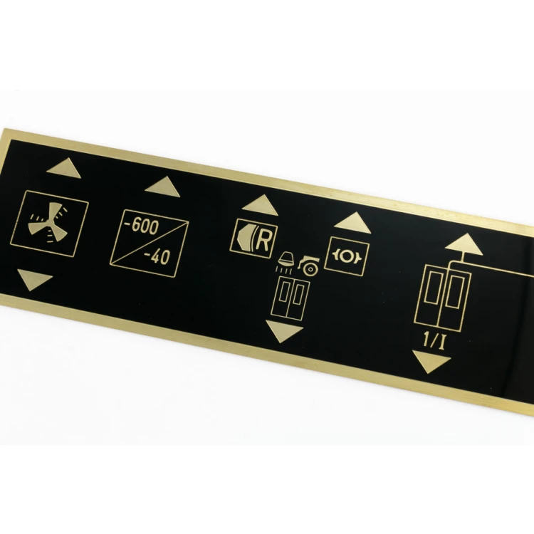 Tabliczka znamionowa z mosiądzu powlekanego grawer CNC - wymiary: 287x57mm - TZN045