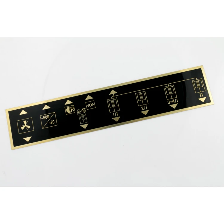 Tabliczka znamionowa z mosiądzu powlekanego grawer CNC - wymiary: 287x57mm - TZN045