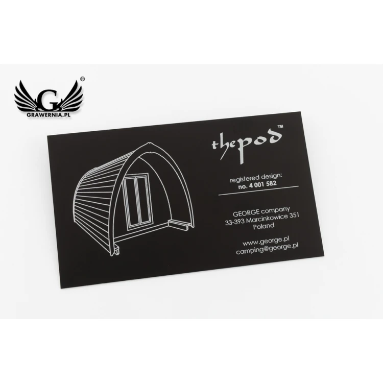 Tabliczki aluminiowe na produkty - wym. 120x70x1mm - TAB095