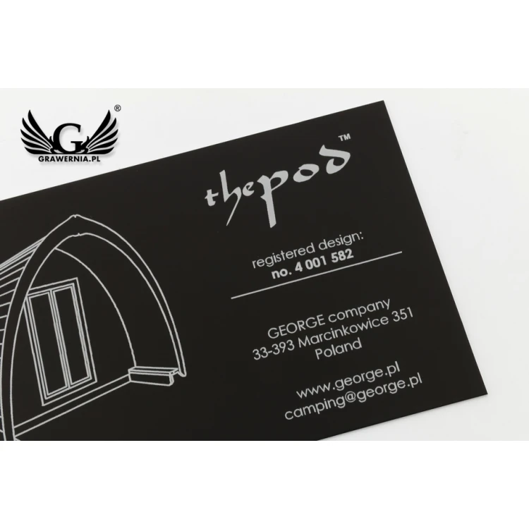 Tabliczki aluminiowe na produkty - wym. 120x70x1mm - TAB095
