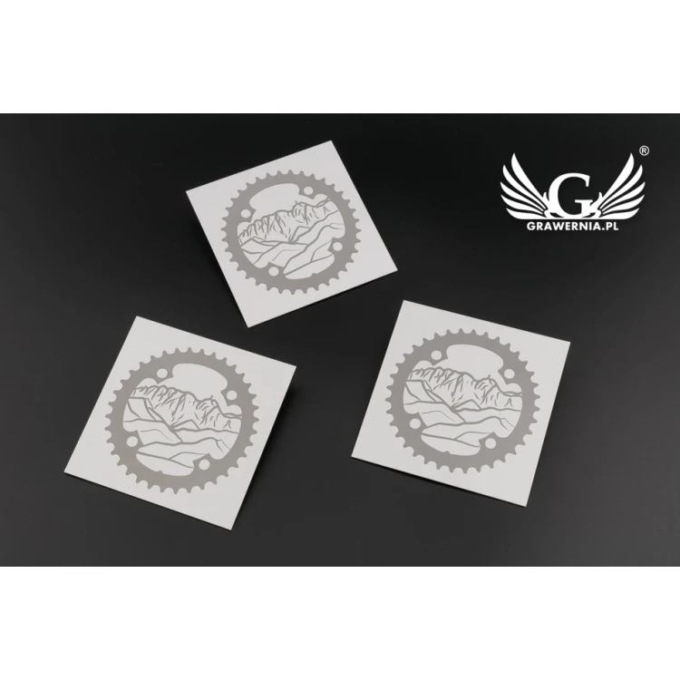 Tabliczka grawerowana - aluminium anodowane - wym. 80x80mm - TZN031