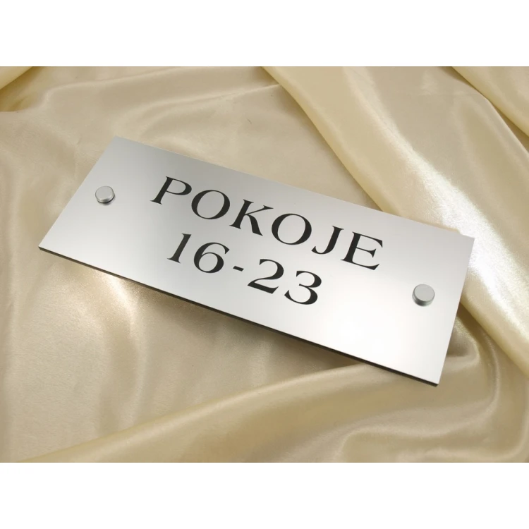 Tabliczki informacyjne - pokoje od do - SZ015a - wym. 250x100mm