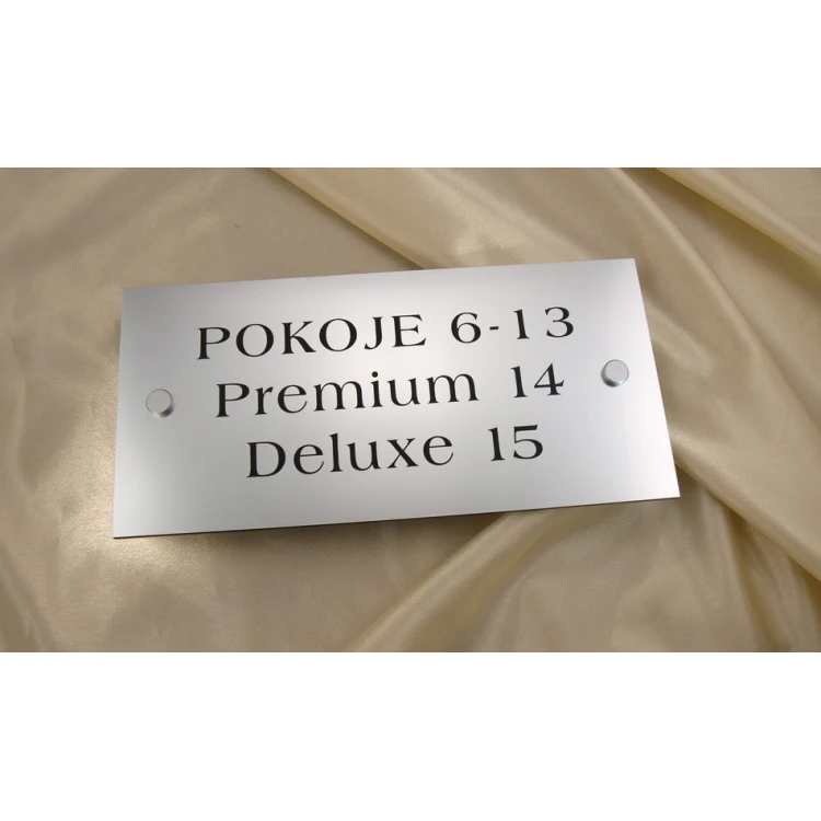 Tabliczki informacyjne - pokoje i apartamenty - SZ016a - wym. 250x120mm