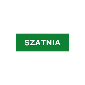 Tabliczki informacyjne szatnia, narciarnia, pokój konferencyjny - wym. 210x70mm - PVC - druk UV - TAB170