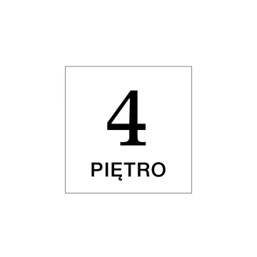 Numeracja pięter - Tabliczka wym. 210x210mm - PVC - druk UV - TAB171