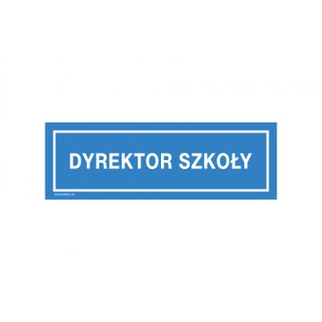 Tabliczki na drzwi dla szkoły - wym. 300x100mm - PVC - druk UV - TAB241
