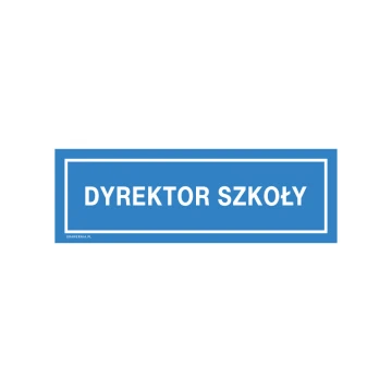 Tabliczki na drzwi dla szkoły - wym. 300x100mm - PVC - druk UV - TAB241