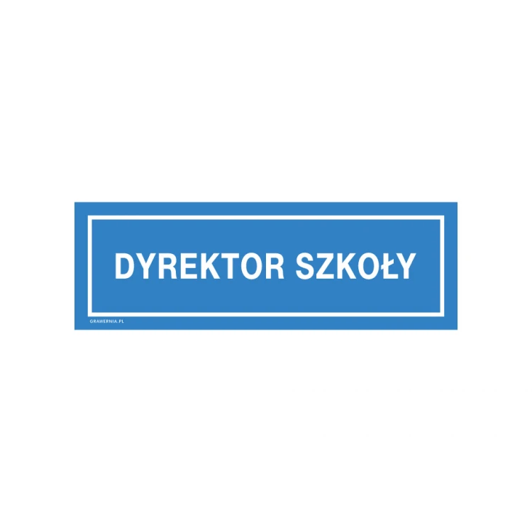 Tabliczki na drzwi dla szkoły - wym. 300x100mm - PVC - druk UV - TAB241