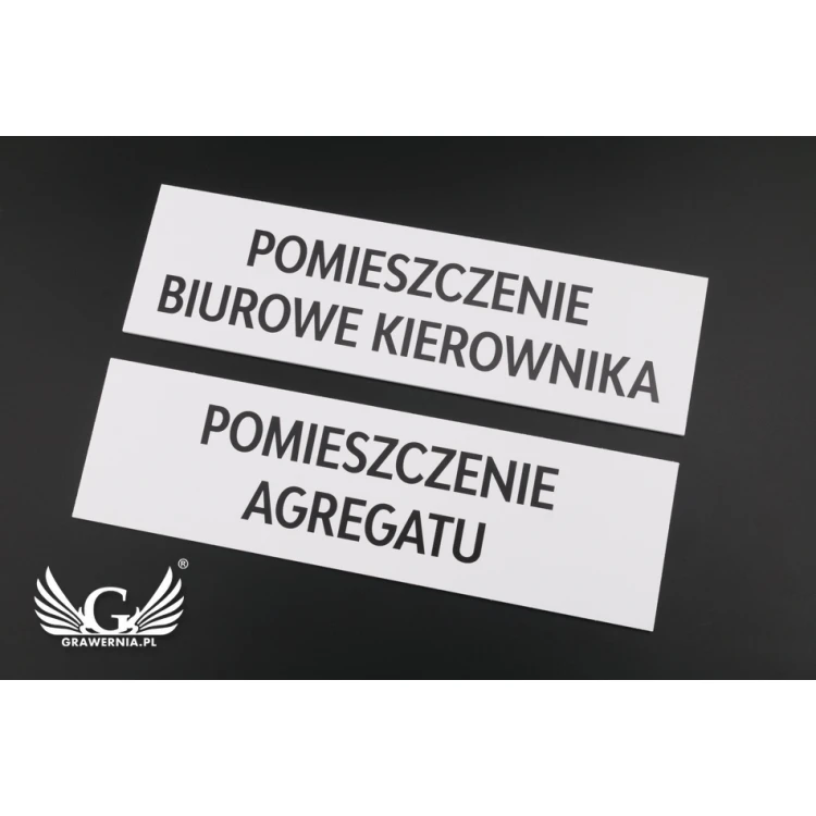 Tabliczki na drzwi lub ścianę - PVC druk UV - wym. 280x80mm  - SZ128
