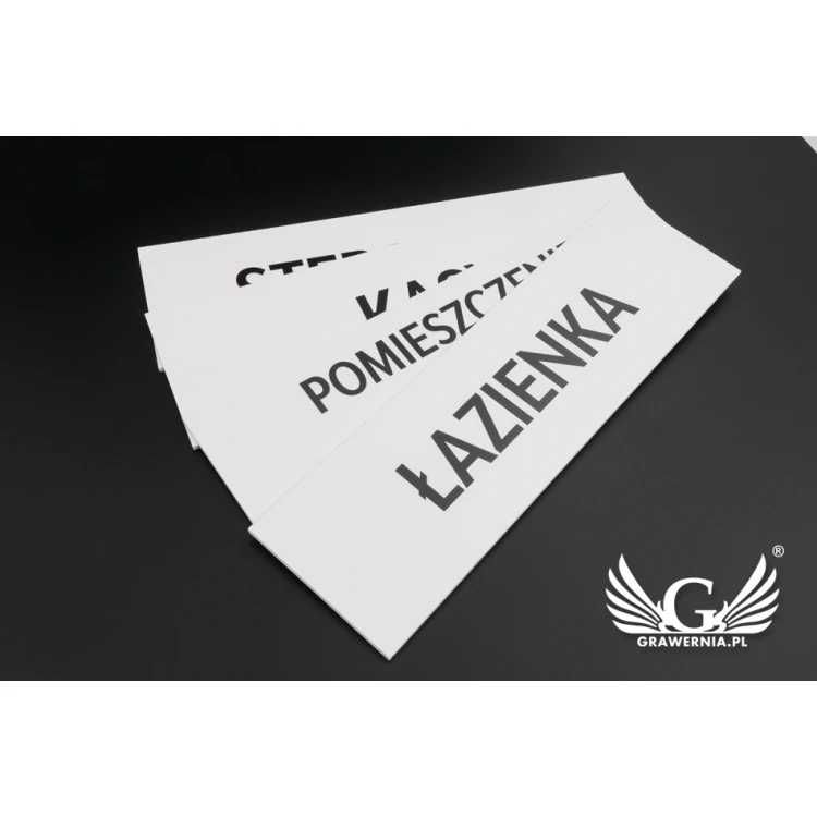 Tabliczki na drzwi lub ścianę - PVC druk UV - wym. 280x80mm  - SZ128