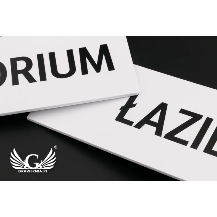Tabliczki na drzwi lub ścianę - PVC druk UV - wym. 280x80mm  - SZ128