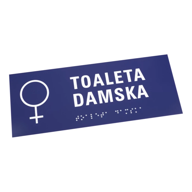 Tabliczki na toalety z laminatu grawerskiego - wym. 200x80mm - TT047