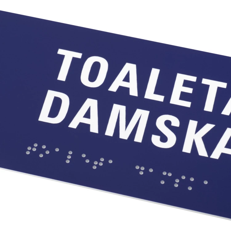 Tabliczki na toalety z laminatu grawerskiego - wym. 200x80mm - TT047
