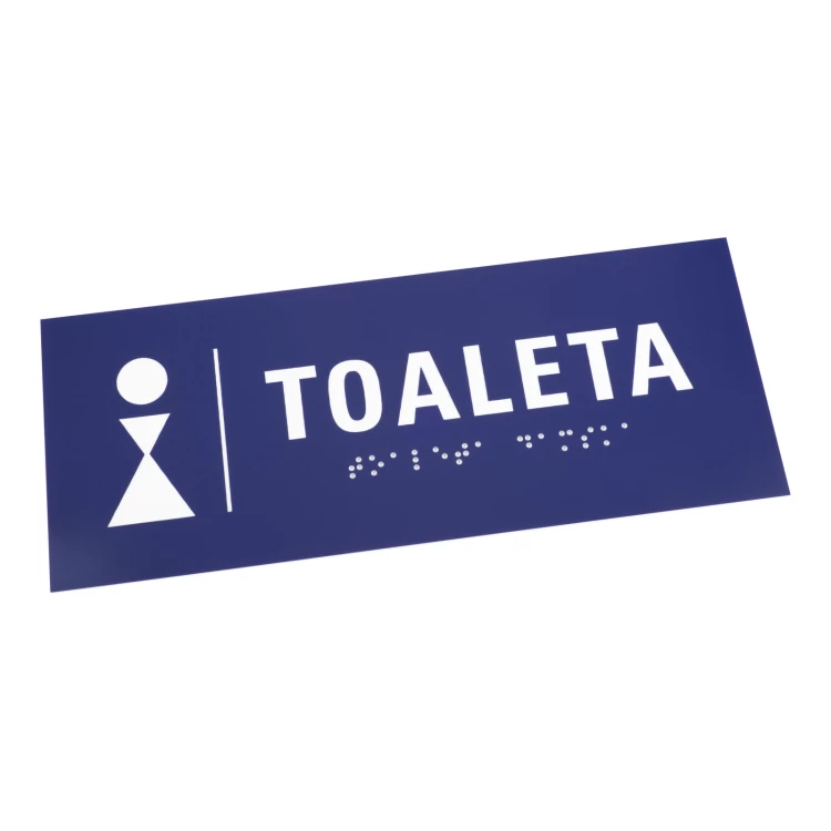 Tabliczki na toalety z laminatu grawerskiego - wym. 200x80mm - TT049