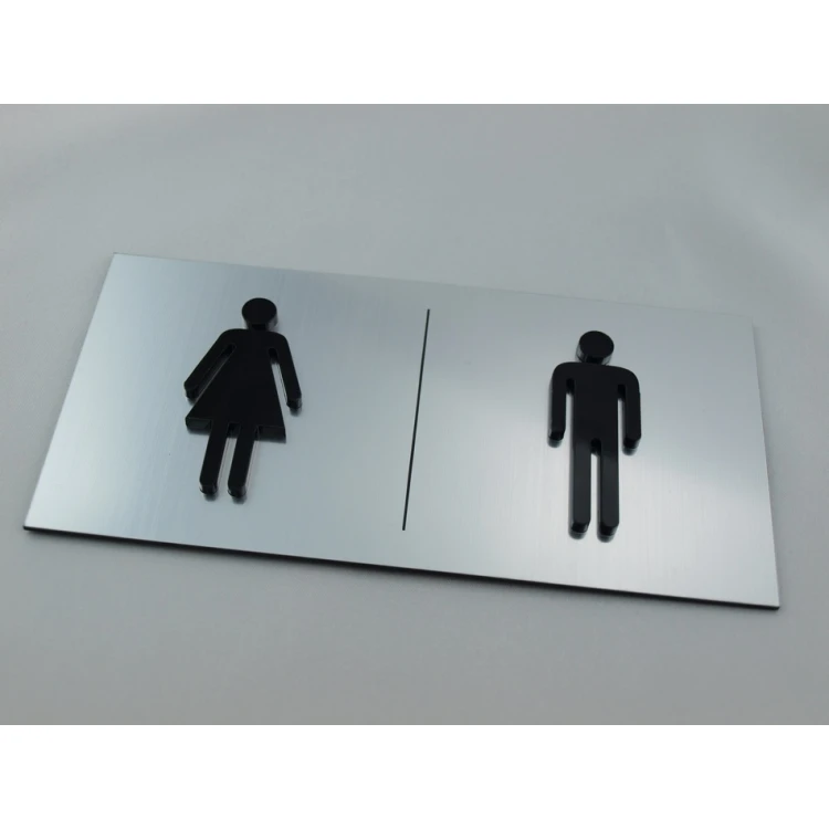 Tabliczki na toalety z wypukłymi piktogramami - TT006 - wym. 16x8cm
