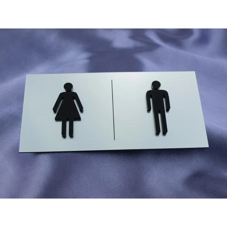 Tabliczki na toalety z wypukłymi piktogramami - TT006 - wym. 16x8cm