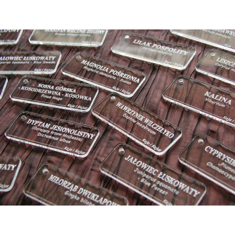 Tabliczki opisowe z plexi 3mm - BA033