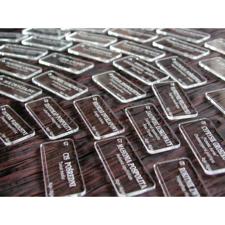 Tabliczki opisowe z plexi 3mm - BA033