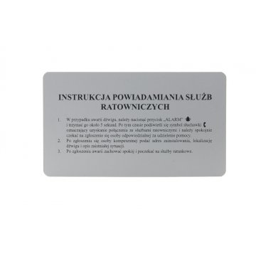 Tabliczki przemysłowe grawerowane z aluminium aluply - wymiary: 175x100mm - TAB136 