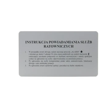 Tabliczki przemysłowe grawerowane z aluminium aluply - wymiary: 175x100mm - TAB136 