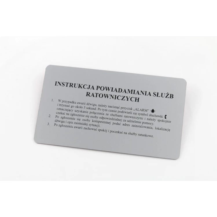 Tabliczki przemysłowe grawerowane z aluminium aluply - wymiary: 175x100mm - TAB136 